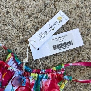 Heavy Manners Miss Bonaire Side Tie Cheeky Bottoms Size Medium NEW WITH TAGS